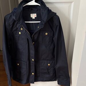 Crewcuts Navy Hooded Jacket with Gold Accents size 16
